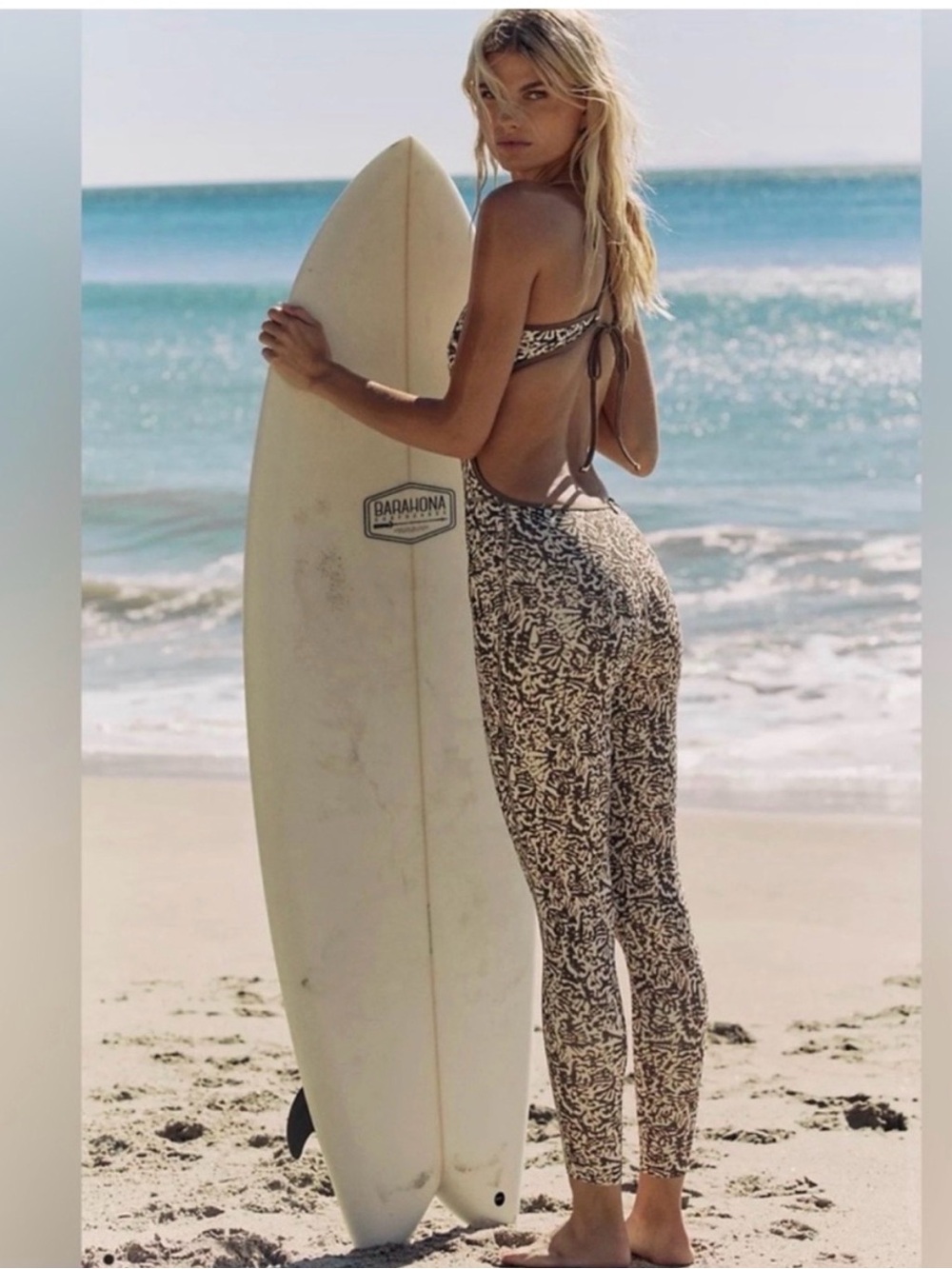 Free People Nazare Surf Bodysuit in Cafe Muyr
